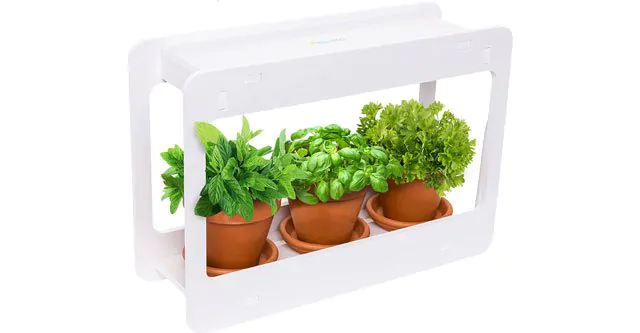 The Mindful Design LED Indoor Herb Garden with Timer