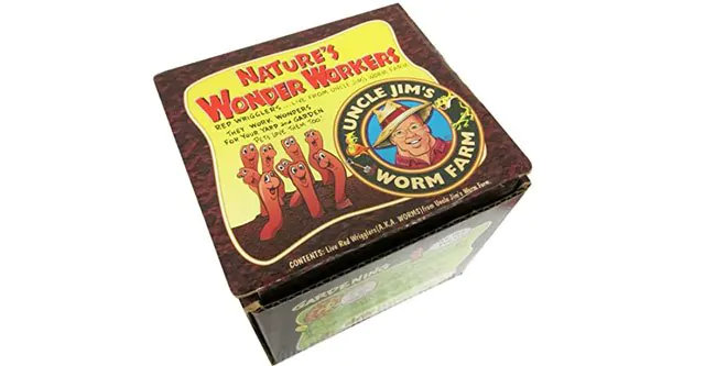 Uncle Jim’s worm farm 1,000 count red wiggler live composting worms